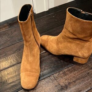 Tan Suede Ankle Boots